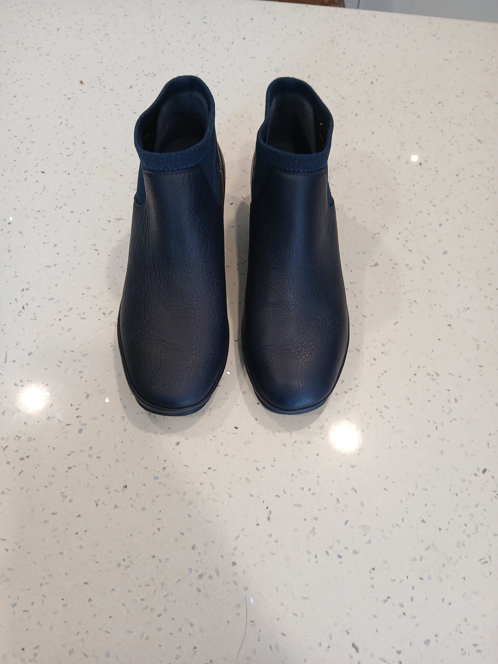 Camper Alright Womens Blue Leather Ankle & Booties Boots Sz 39